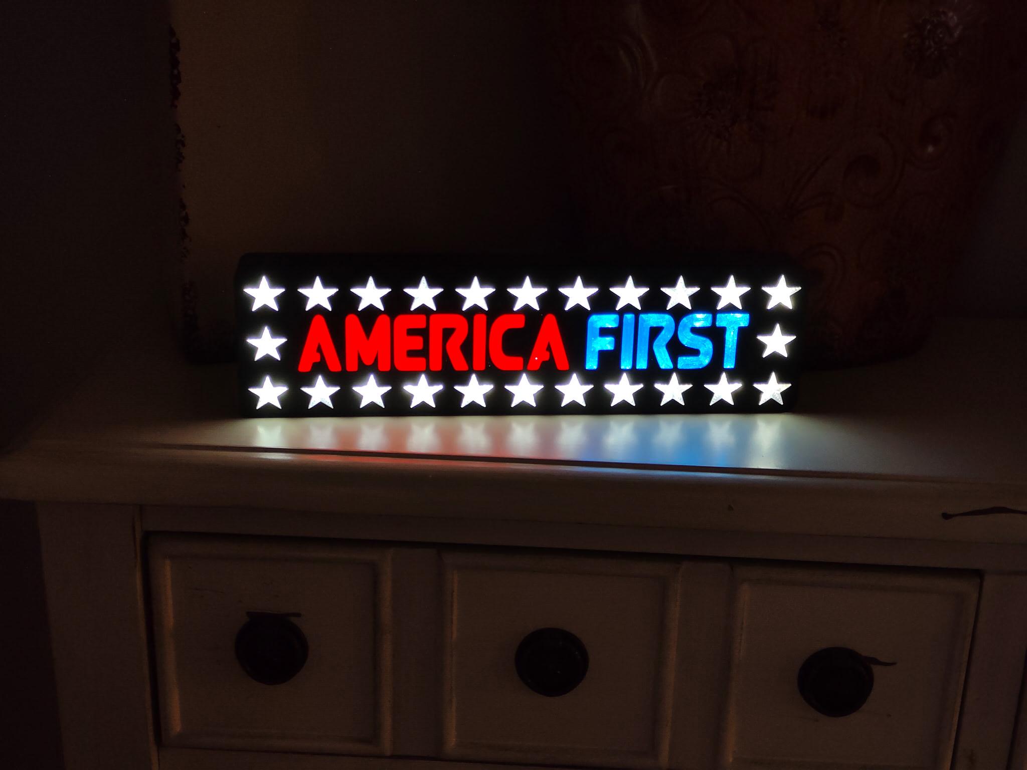 America First / America Only LED Signs - Etsy
