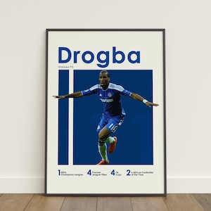 Didier Drogba Chelsea FC Poster: Premier League Football Wall Art (Digital Download)