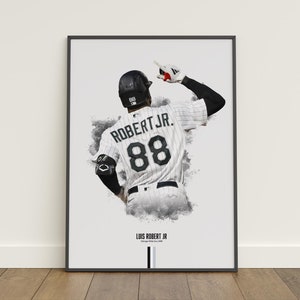 Luis Robert Jr Poster, Baseball Poster, MLB Poster, Sport Poster, Chicago White Sox, Wanddekoration, Baseball Schlafzimmer Dekor, Baseball Geschenk