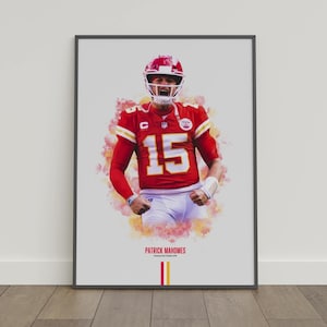 Patrick Mahomes Kansas City Chiefs Poster: NFL Football Wall Art (Digital Download)