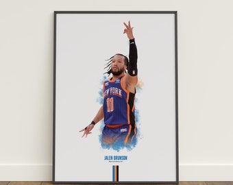 ジェイレン・ブランソン ニューヨーク・ニックス 直筆サイン入り写真