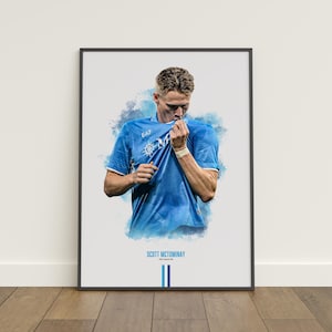 Scott McTominay Poster, Football Poster, Soccer Poster, Sports Poster, Napoli, Wall Art Decor, Football Bedroom Decor, Soccer Gift