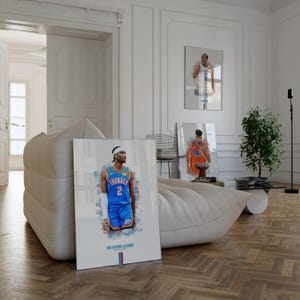 SGA Jalen Williams Chet Holmgren Poster Bundle, Basketball Poster, NBA Poster, Basketball Bedroom Decor, Basketball Gift, OKC Wall Art