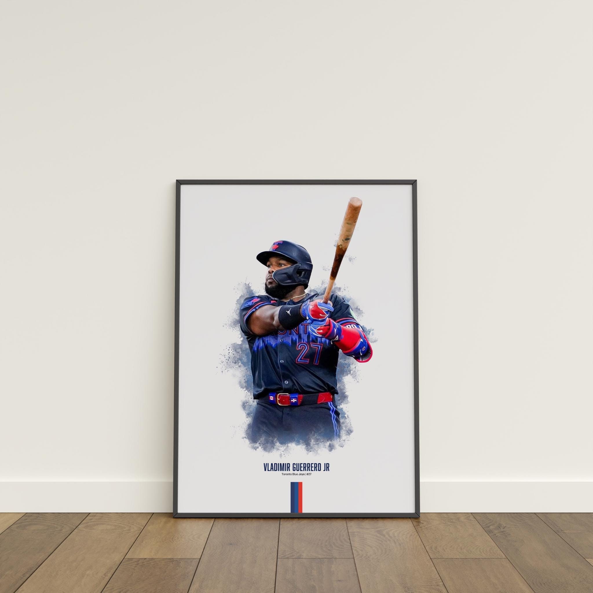  Guerrero ポスター Vladimir Guerrero Jr. Toronto Blue Jays Poster: MLB Baseball Wall