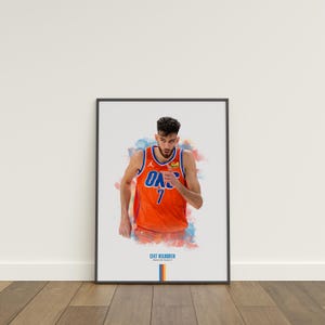 Chet Holmgren Poster, Basketball Poster, NBA Poster, Sports Poster, Oklahoma City Thunder, Wall Decor, Basketball Bedroom Decor, NBA Gift