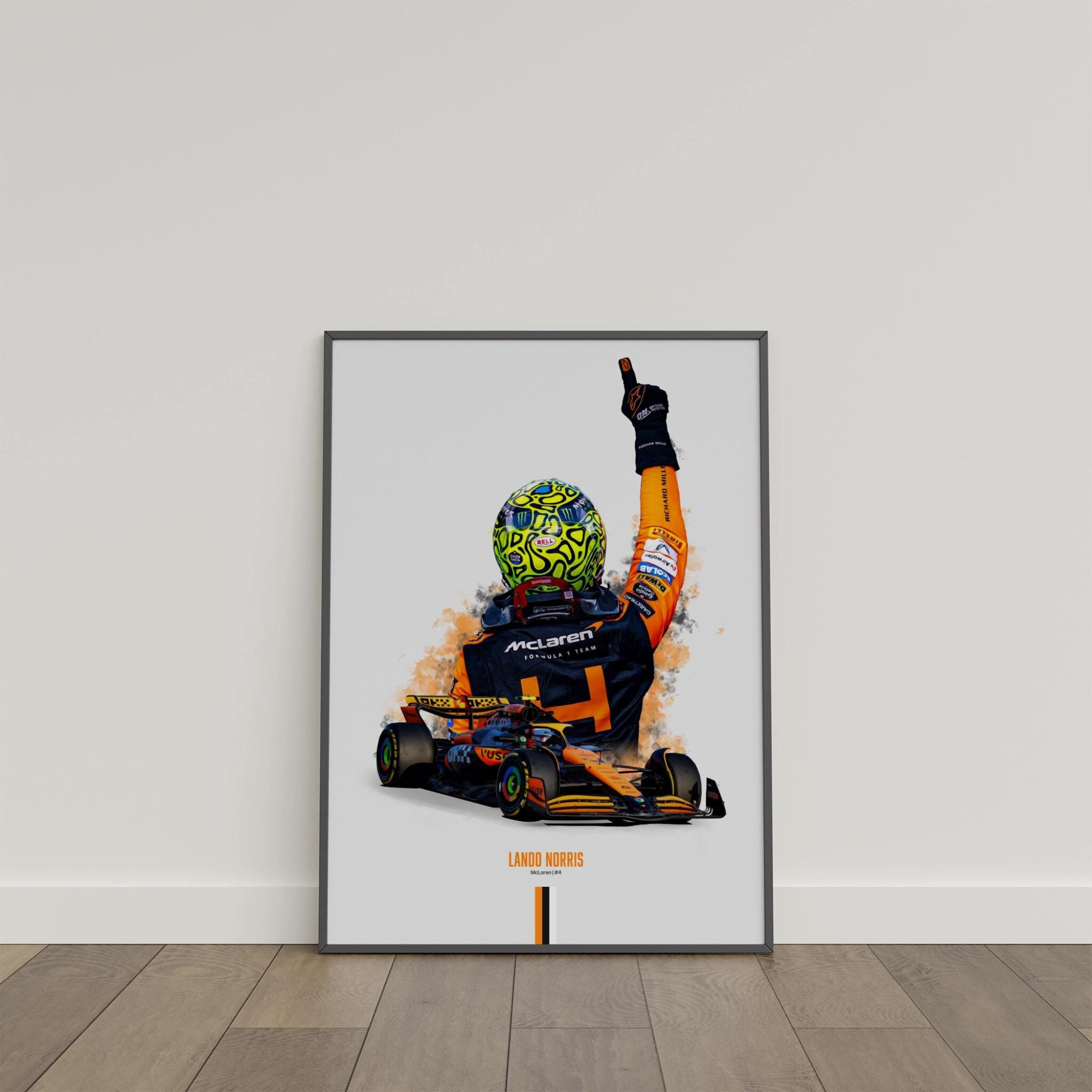 Lando Norris 2024 Poster, Formula 1 Poster, Car Poster, Sports Poster, McLaren, Wall Art Decor, Formula 1 Bedroom Decor, F1 Gift