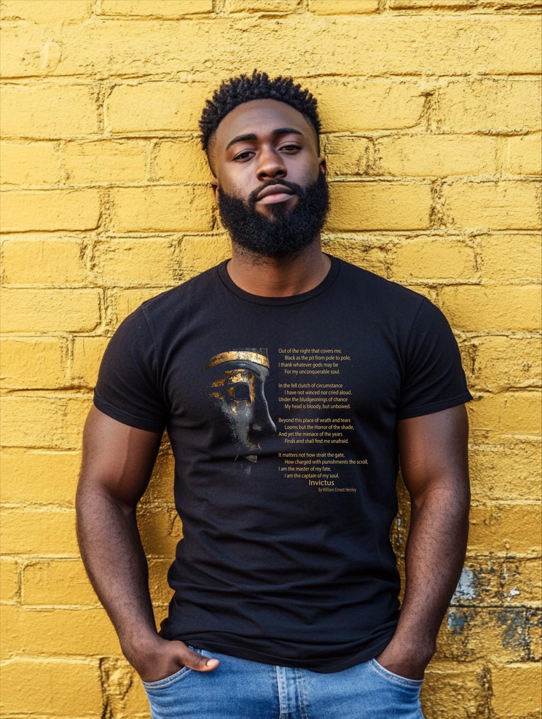 Invictus Graphics Invictus T-shirt - Poem Graphic Tee - Etsy