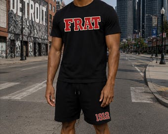 Black and Crimson Frat Shorts (What's your numbers or Chapter)