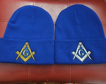 Masonic Beanie-Skull Cap-Embroidered