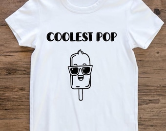 Camiseta con estampado de paleta de helado "La más genial" / Regalo personalizado para el Día del Padre