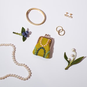Handmade Mini Jewelry Organizer Clasp Pouch
