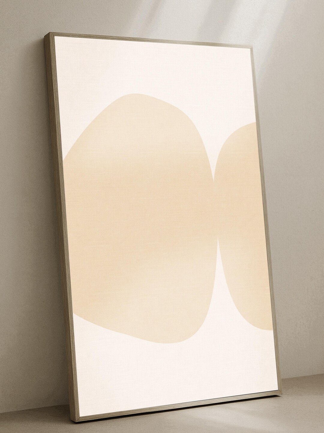 Beige Abstract Wall Art Printable: Minimalist Organic Japandi Decor ...