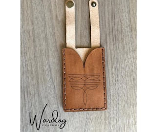 The Boot Wallet- Handcrafted Leather Card Holder
