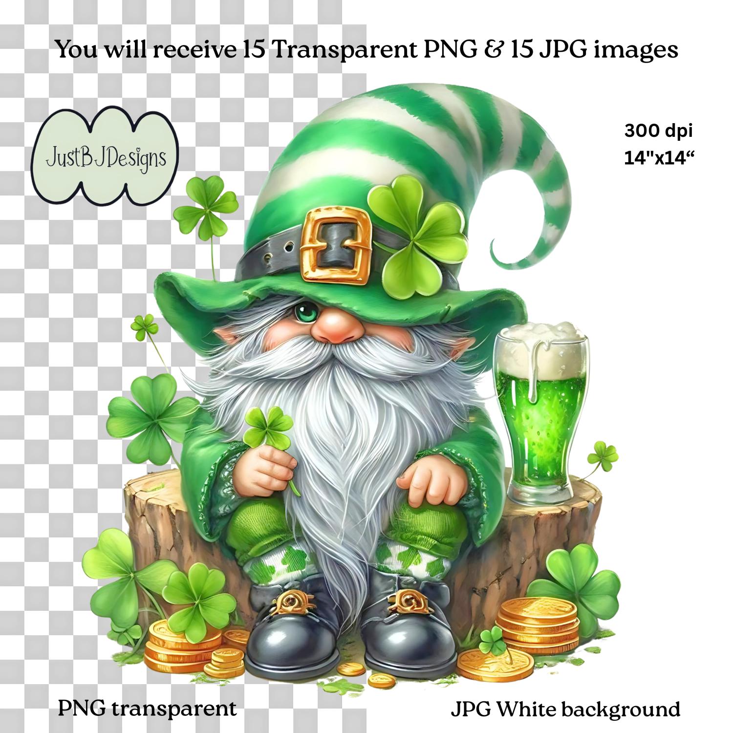 Whimsy Patrick Whimsical St. Patrick Gnome - 15 High Resolution PNG - JPG Images ...