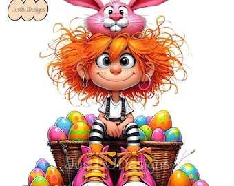 Paquete de imágenes prediseñadas de Pascua: 25 imágenes de alta resolución - Descarga digital