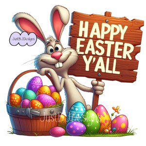 Paquete de imágenes prediseñadas del Conejo de Pascua: 25 imágenes de alta resolución + 10 gratis (descarga digital) imagen 3