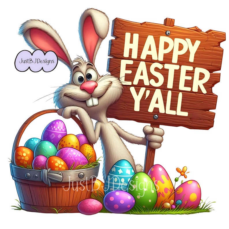 Paquete de imágenes prediseñadas del Conejo de Pascua: 25 imágenes de alta resolución + 10 gratis (descarga digital) imagen 3