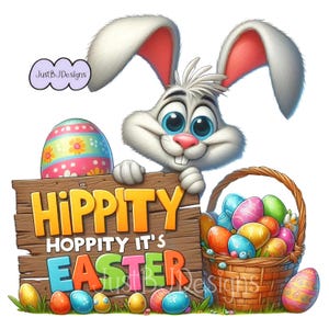 Paquete de imágenes prediseñadas del Conejo de Pascua: 25 imágenes de alta resolución + 10 gratis (descarga digital) imagen 4