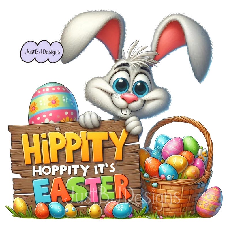 Paquete de imágenes prediseñadas del Conejo de Pascua: 25 imágenes de alta resolución + 10 gratis (descarga digital) imagen 4