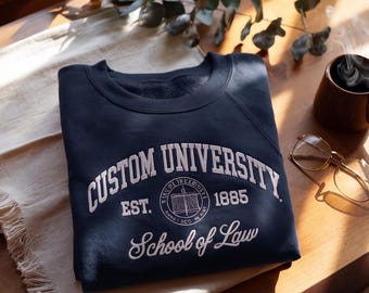 Custom College Quarter Zip Sweatshirt, Embroidered University Crewneck, Graduation Gift, Personalized University Hoodie, Back To School