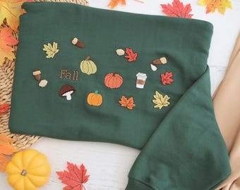 Fall Sweatshirt, Cozy Season Embroidered Sweatshirt, Cozy Season Sweatshirt, Autumn Sweatshirts, Sweatshirts for Her, , Cozy Autumn Shirt