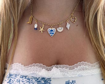 coastal cowgirl charm necklace- new tarnish resistant chain