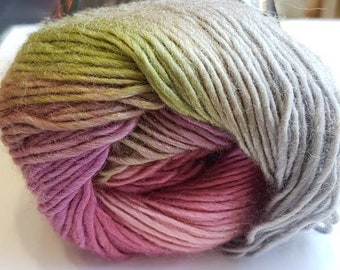 Cygnet boho spirit acrylic yarn, 100g, premium acrylic, dream, pink and green pastel