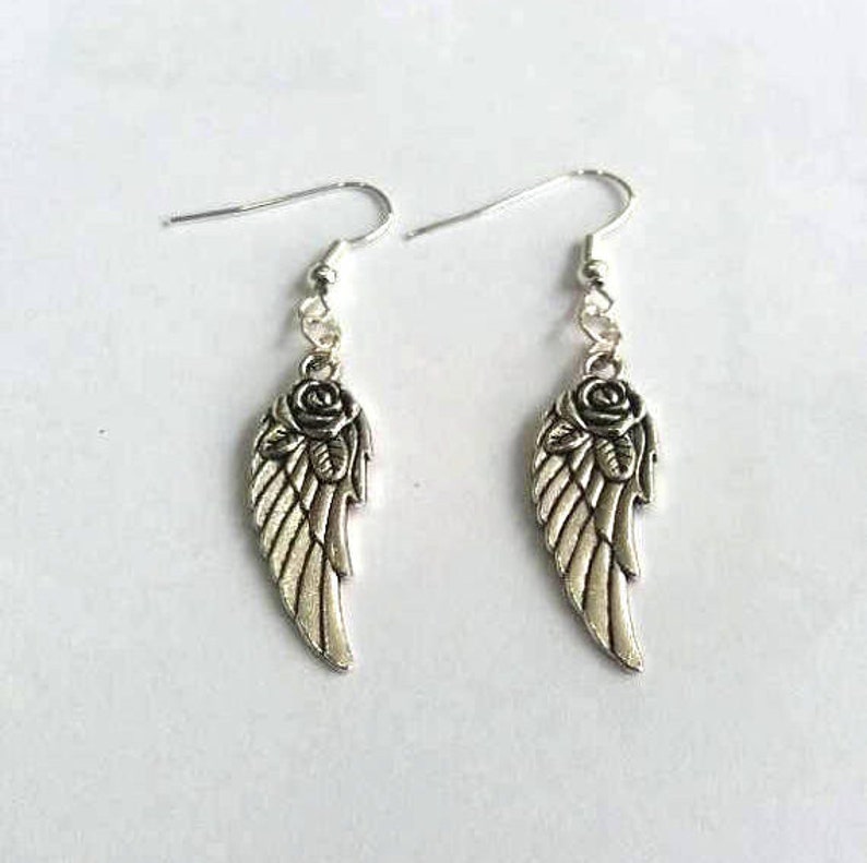 Angel Earrings Fairy earrings Angel Wings Fairy Wings image 1