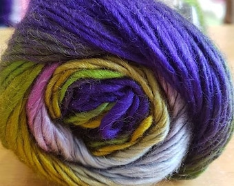 Cygnet boho spirit acrylic yarn, 100g, premium acrylic, soleil, double knitting, vegan yarn, pink green yellow and purple, rainbow yarn