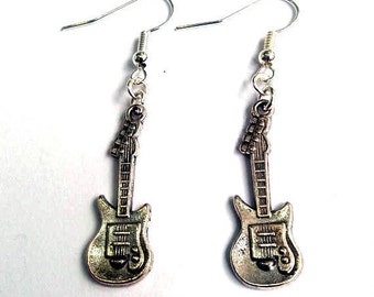 Electric guitar earrings - musical earrings - rock earrings