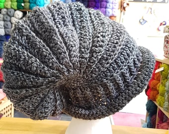 Adult Snail Shell Fairy Hat, Adult Snail hat, black witches hat, goth hat, festival hat, black wizard hat, black witch hat, black and grey