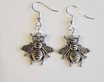 Bee earrings - beekeeper earrings - insect earrings
