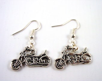 Motorbike Earrings - Motorcycle Earrings - Biker Earrings