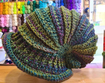 Adult Snail Shell Fairy Hat, Adult Snail hat, Green hat, Purple hat, festival hat, Green wizard hat, Green witch hat, purple wizard hat, uk