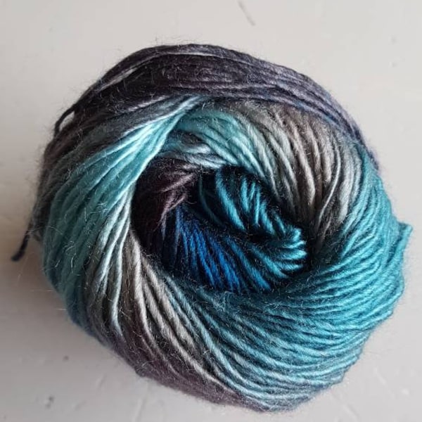 Cygnet boho spirit acrylic yarn, sapphire, 100g ball, premium acrylic, double knitting, blue vegan yarn, blue cake yarn, uk seller