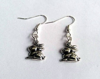 Rabbit earrings - bunny earrings - bunny rabbit earrings