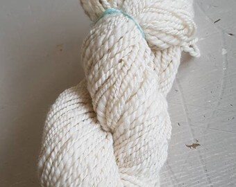 Handspun corriedale wool, handspun wool, cream wool, double knitting wool, natural wool, 100% wool,