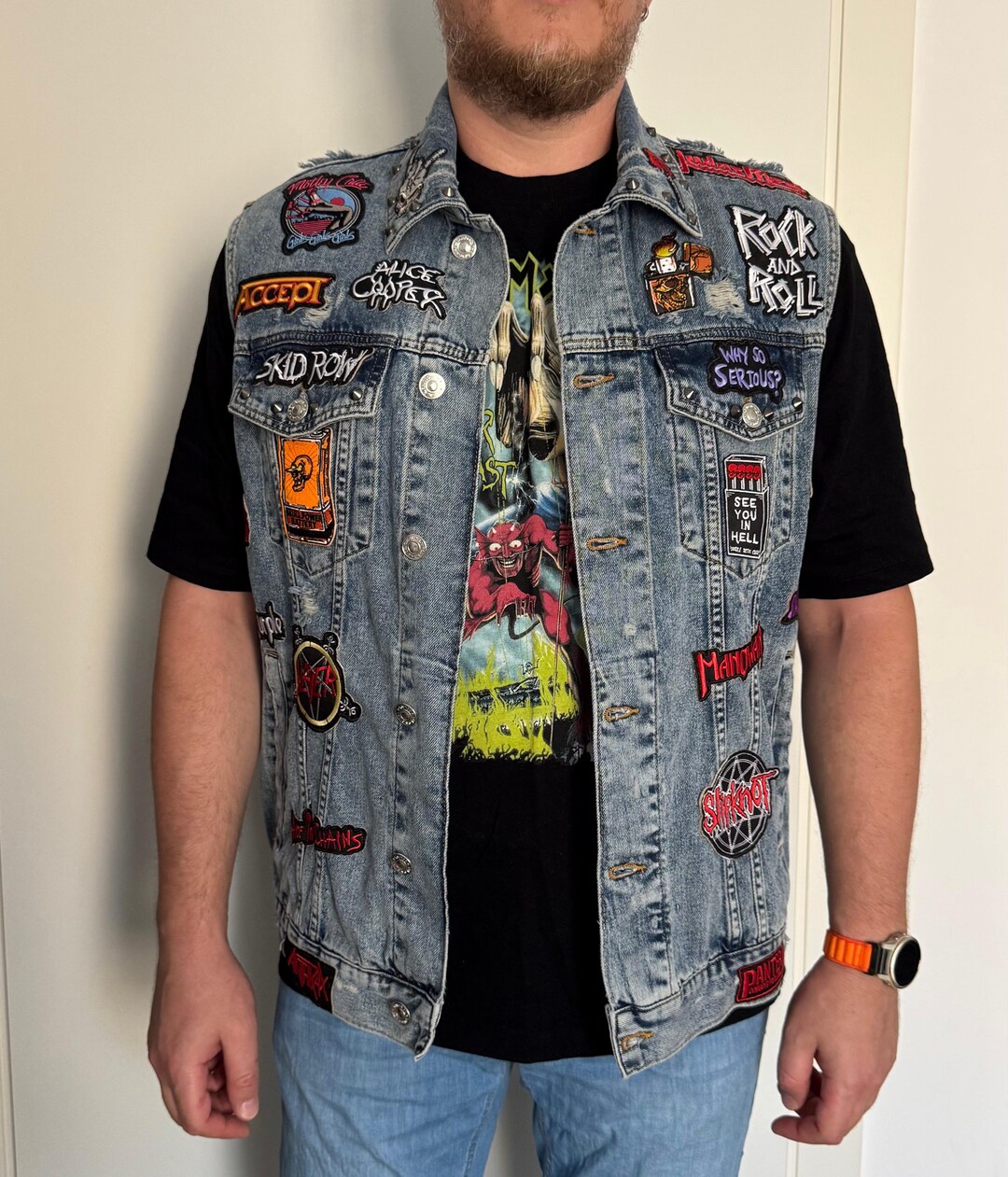 Handmade Rock Vest – Punk & Metal Style Jacket - Etsy Canada
