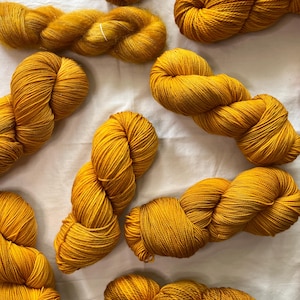 Marigold ~ Hand dyed yarn - lace / sock / fingering / sport / dk / worsted / aran / bulky yarn / super bulky - yarn - knit gift