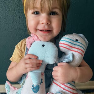 Custom Keepsake Dinosaur– Memory Plush Made From Baby Clothes & Hospital Blankets