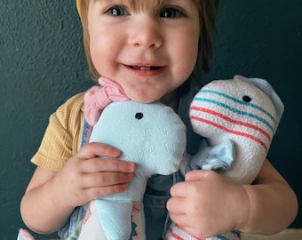 Custom Keepsake Dinosaur/Dragon– Memory Plush Made From Baby Clothes & Hospital Blankets