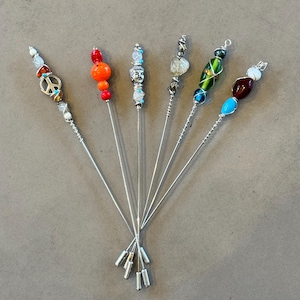 2-Pack Glass Bowl Poker | Pipe Cleaner | BookMark – Random Colors – USA-Made Handcrafted Tools