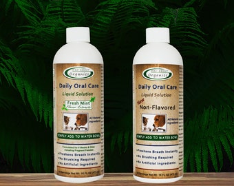 Solution liquide de soins bucco-dentaires quotidiens pour chiens ou chats 16 oz