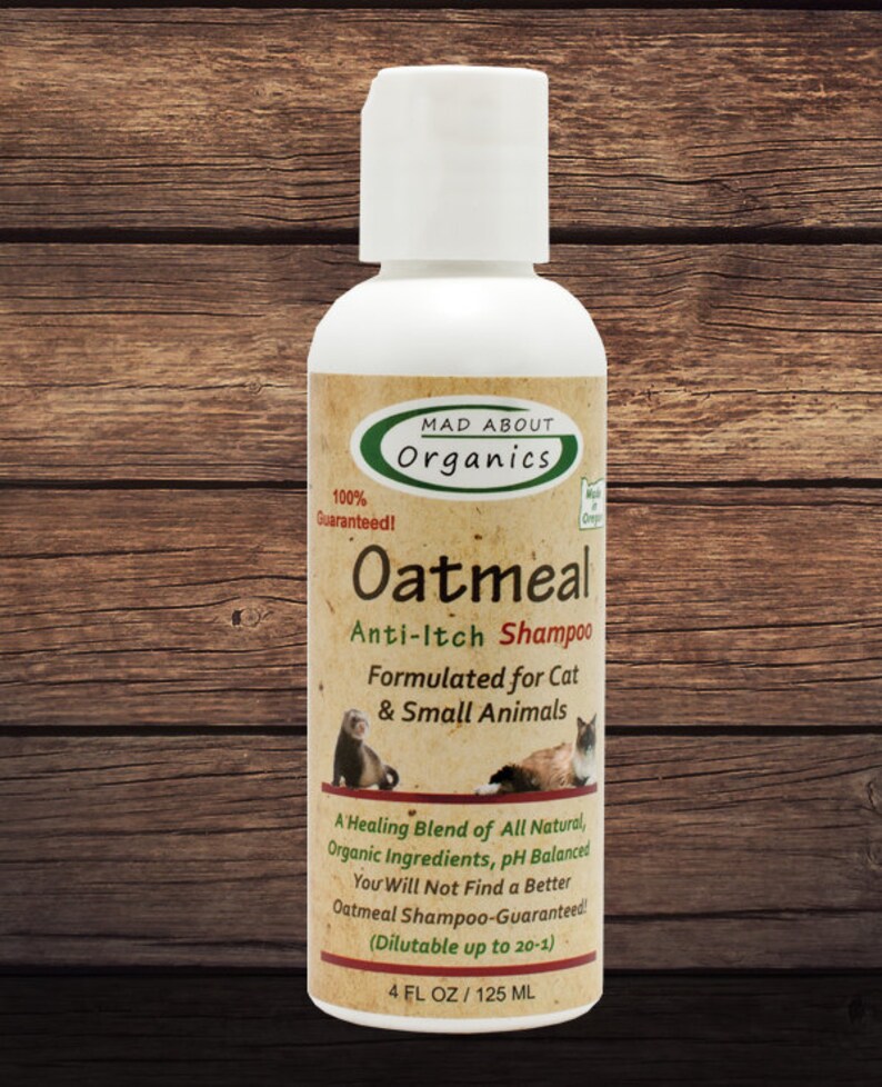 Oatmeal Antiitch Shampoo Formulated for Cats Small Animals Etsy