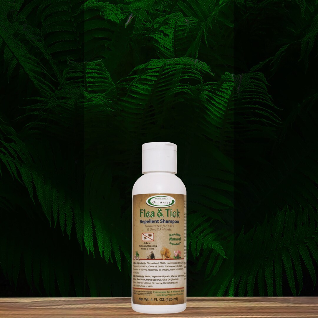 Shampoo - Flea and Tick Repellent Formulated for Cats - Small Animals ...