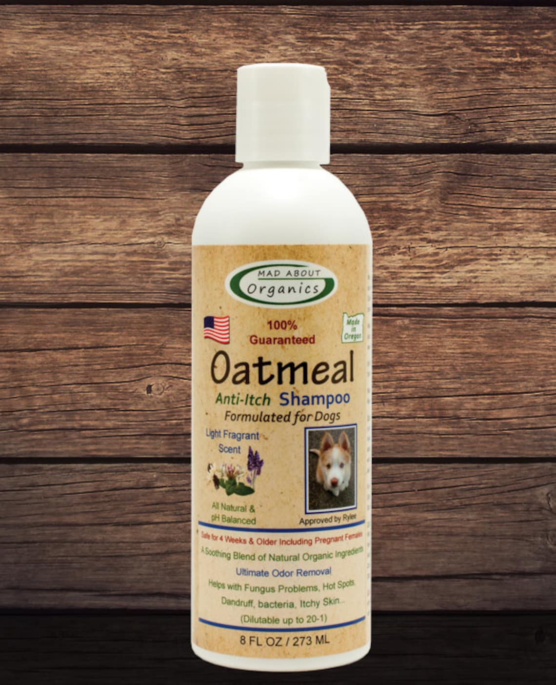 Organic Dog Oatmeal Shampoo 8oz Best Oatmeal Shampoo on the Etsy