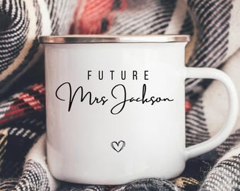 Future Mrs. Mug: Personalized Engagement Bridal Shower Gift