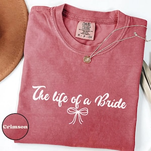 Coquette Bow Bride T-Shirt: Comfort Colors Bridal Tee