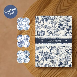 Personalized Dear Mom Journal: Toile de Jouy Chinoiserie Notebook