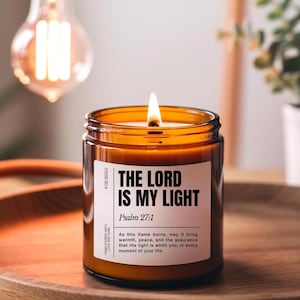 TheLord,Christian Candles,Bible verse,Bible verse candle,Bible verse gifts,Christmas Candle,Holiday candles,Christian Gifts,Faith,Religious